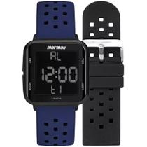 Relógio Digital Prova de Água Silicone Preto e Azul Masculino Unissex Mormaii Wave Esportes MO6600AN/T8A Relógio Digital Prova de Água Silicone Preto e Azul Masculino Unissex Mormaii Wave Esportes MO6600AN/T8A
