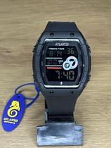 Relógio Digital Quadrado A Prova D Água, Relógio Atlantis Original Pulseira de Borracha