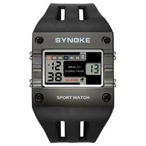 Relógio Digital Quadrado Masculino SYNOKE - Tela Grande, Fácil de Ler - Relógio Digital Quadrado Masculino SYNOKE - Tela Grande, Fácil de Ler -