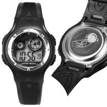 relogio digital qualidade premium silicone infantil criança menino led alarme adolescente preto presente original