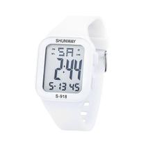 Relógio Digital Shunway S-918 Branco Estilo Esportivo - Tudo em Caixa