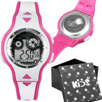 relogio digital silicone infantil crianca rosa led + caixa data presente alarme esportivo menina ajustavel original relogio digital silicone infantil crianca rosa led + caixa data presente alarme esportivo menina ajustavel original