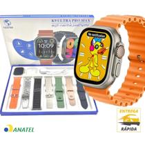 Relógio digital smart watch K9 Ultra Max com 7 pulseiras e capa de proteção