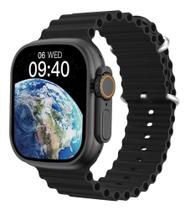 Relógio Digital Smartwatch Watch 9 Ultra Mini 41mm Pulseira Oceano Preto - Microwear