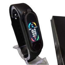 Relógio Digital Smartwatch Y6 Feminino Esportes KM Calorias Redes Sociais KM Corrida Presente Black - Yongyou