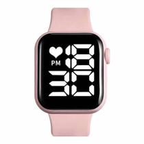 Relógio Digital Sport Led Masculino Feminino Adulto Infantil 021 Rosa
