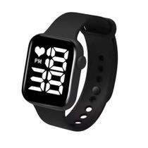 Relógio Digital Sport Led Masculino Feminino Adulto Infantil 022 Preto/Vermelho