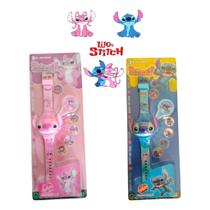 Relogio Digital Stitch Projetor Pz0090 Item Sortido A Unidade