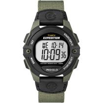 Relógio digital Timex Expedition T49993 em tamanho real para homens