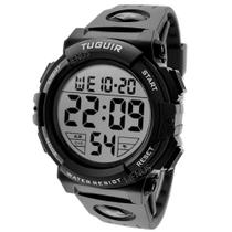 Relógio Digital Tuguir Masculino Grande Tg30026 Luz Noturna