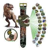 Relógio Dinossauro Luzes Projetor Infantil Tiranossauro Rex - Toy King