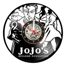 Relógio Disco De Vinil Anime Jojos Bizarre Adventure Geek Relógio Disco De Vinil Anime Jojos Bizarre Adventure Geek
