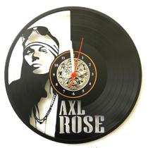 Relógio Disco de Vinil, Axl Rose, Guns n Roses, Decoração, Rock