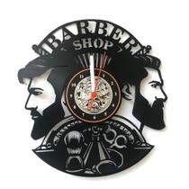 Relógio Disco De Vinil, Barber Shop, 005, Decoração, Barbearia, Barbeiro
