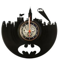 Relógio Disco de Vinil, Batman, Dc, Herói, Decoração - Avelar Criações