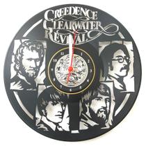 Relógio Disco De Vinil, Creedence Clearwater Revival, Banda - Avelar Criações