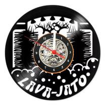 Relógio Disco De Vinil Decoração Lava Jato Carro