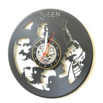 Relógio Disco de Vinil, Freddie Mercury, Queen, Cantor, Rock, Banda