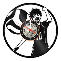 Relógio Disco De Vinil Haikyu!! Anime Geek Decoração