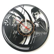 Relógio Disco de Vinil, Harry Potter, Hp, Potterhead, Decoração, Hermione, Ronald, Snape - Avelar Criações