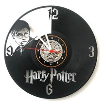 Relógio Disco de Vinil, Harry Potter, Hp, Potterhead, Decoração, Hermione, Ronald, Snape - Avelar Criações
