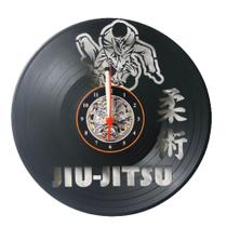 Relógio Disco de Vinil Jiu Jitsu Arte Marcial Luta Decoração - Avelar Criações