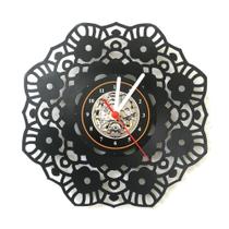 Relógio Disco de Vinil, Mandala, Decoração - Avelar Criações