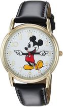 Relógio Disney Mickey Mouse adulto clássico em couro de Cardiff Relógio Disney Mickey Mouse adulto clássico em couro de Cardiff