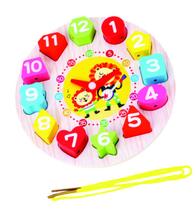 Relógio Divertido Encaixe Mdf Leão - Toy Mix Relógio Divertido Encaixe Mdf Leão - Toy Mix