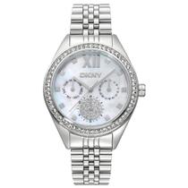 Relógio Dkny Feminino Ref: Dk1l098m0045 Multifunção Prateado Relógio Dkny Feminino Ref: Dk1l098m0045 Multifunção Prateado