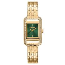 Relógio Dkny Feminino Ref: Dk1l117m0045 Retangular Dourado