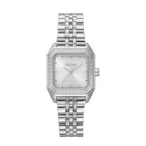 Relógio Dkny Feminino Ref: Dk1l154m0045 Retangular Prateado Relógio Dkny Feminino Ref: Dk1l154m0045 Retangular Prateado