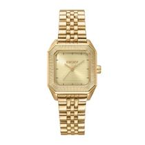 Relógio Dkny Feminino Ref: Dk1l154m0065 Retangular Dourado Relógio Dkny Feminino Ref: Dk1l154m0065 Retangular Dourado
