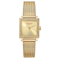Relógio Dkny Feminino Ref: Dk1l173m0095 Fashion Retangular Dourado Relógio Dkny Feminino Ref: Dk1l173m0095 Fashion Retangular Dourado