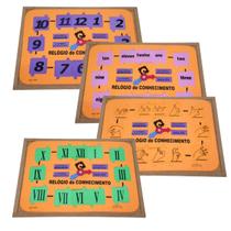 Relogio do Conhecimento E.V.A 64pcs Carlu Relogio do Conhecimento E.V.A 64pcs Carlu