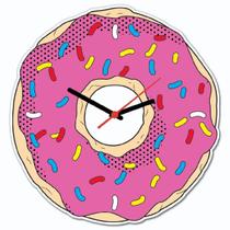 Relógio Donuts Presente Criativo Geek