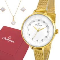 Relógio Dourado Champion Feminino Original Prova Dágua Luxo Relógio Dourado Champion Feminino Original Prova Dágua Luxo