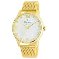 Relógio Dourado Feminino Champion Elegance CN25716M