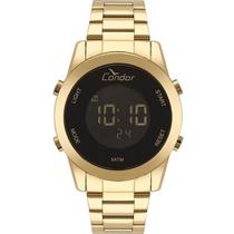 Relógio Dourado Feminino Digital Condor COBJ3279AA/4P