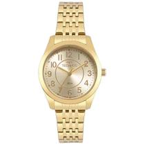 Relógio Dourado Feminino Technos Boutique 2035MJDS/4X