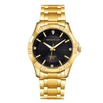 Relógio DREAMING Q&P Gold Stainless Steel fq005 para homens