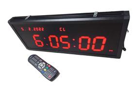 Relógio e Cronômetro digital de led vermelho parede