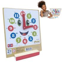 Relógio Educativo Em Madeira Divertido Aprendendo As Horas