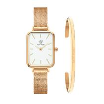 Relógio Elegante Vermont Gold + Bracelete New Port Gold