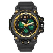 Relógio eletrônico ofns Dual Display, criativo e multifuncional para jovens esportistas Relógio eletrônico ofns Dual Display, criativo e multifuncional para jovens esportistas