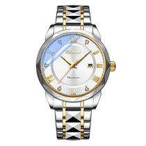 Relógio em aço inoxidável , moda de luxo, dial, impermeável luminoso