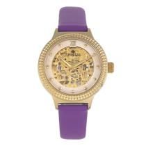 Relógio Empress Alice EMPEM3205 MOP automático Skeleton Purple