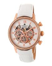Relógio Empress Beatrice EMPEM2005 pulseira de couro branca/branca Relógio Empress Beatrice EMPEM2005 pulseira de couro branca/branca