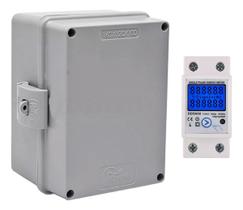 Relógio Energia Medidor Consumo 110v + Caixa Instalação