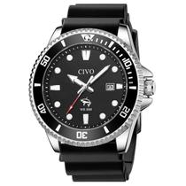 Relógio Esportivo Analógico CIVO 39mm com Pulseira de Silicone à Prova d'Água Relógio Esportivo Analógico CIVO 39mm com Pulseira de Silicone à Prova d'Água